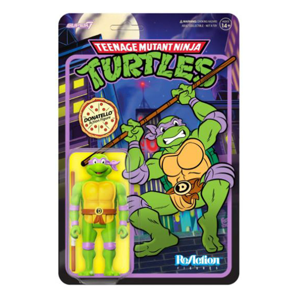 Super7 Teenage Mutant Ninja Turtles Donatello Toon Reaction Figure