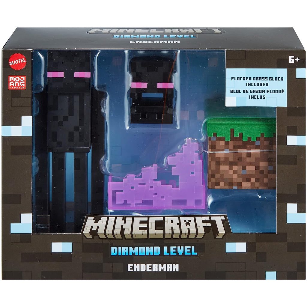 Mattel Minecraft Diamond Level Enderman Figure