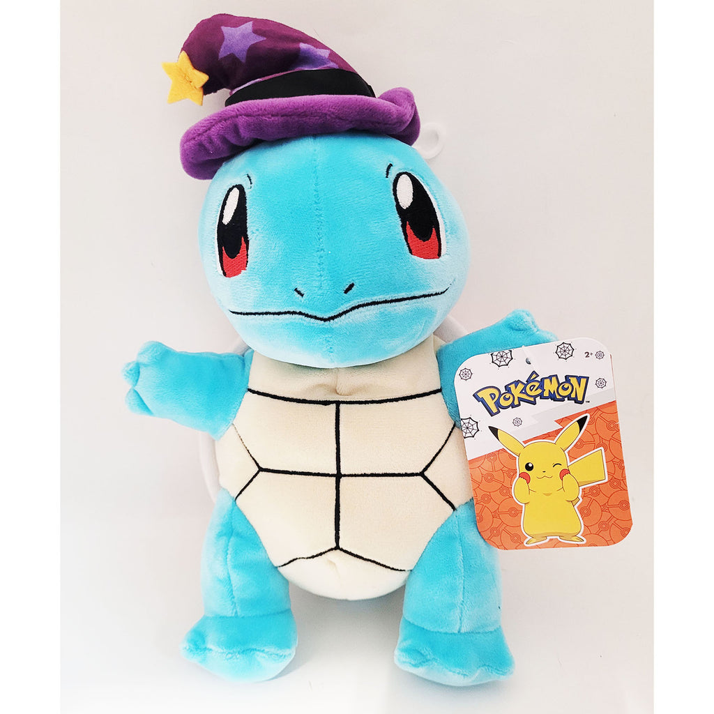Jazwares Pokemon Halloween Squirtle With Hat 8 Inch Plush Figure
