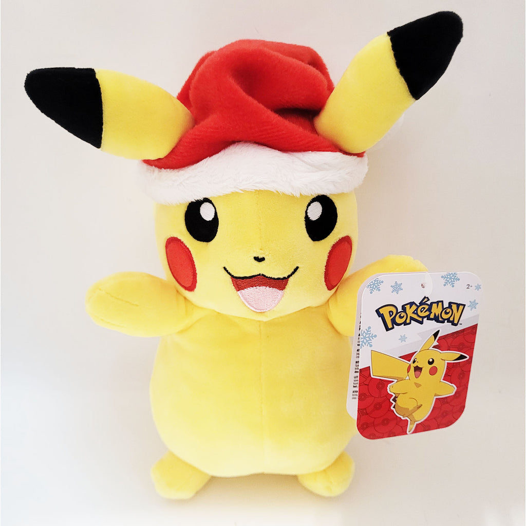 Jazwares Pokemon Holiday Pilkachu With Hat 8 Inch Plush Figure