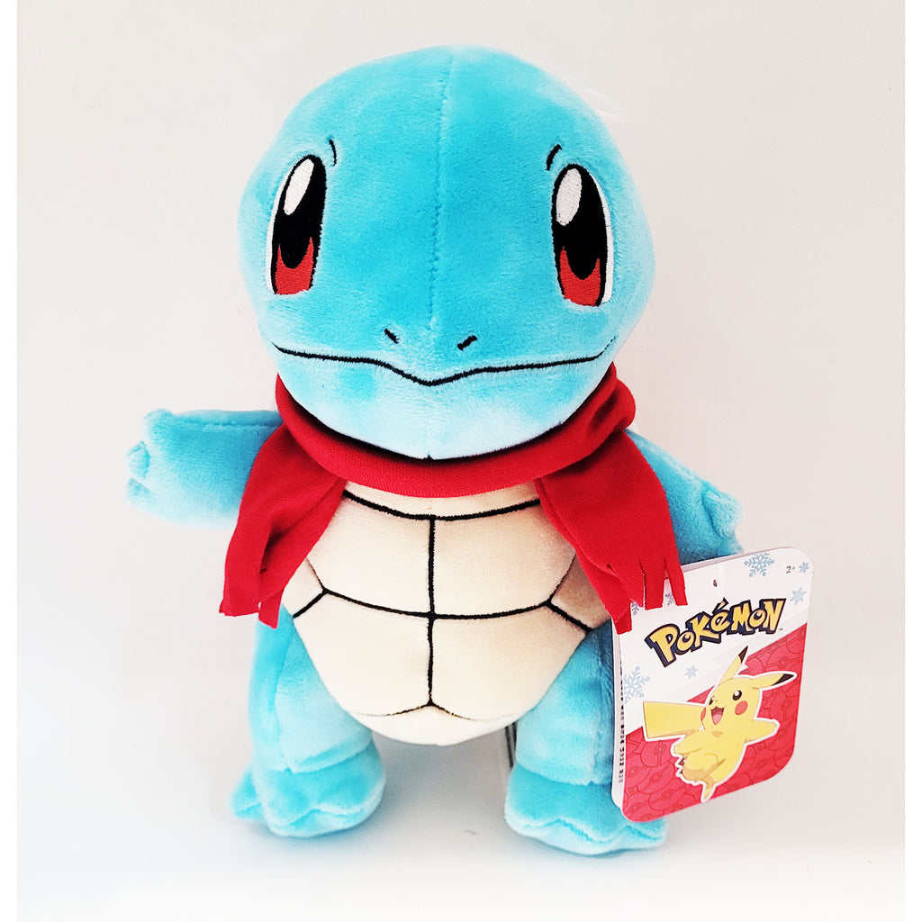 Jazwares Pokemon Holiday Squirtle With Scarf 8 Inch Plush Figure