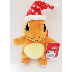 Jazwares Pokemon Holiday Charmander With Hat 8 Inch Plush Figure - Radar Toys
