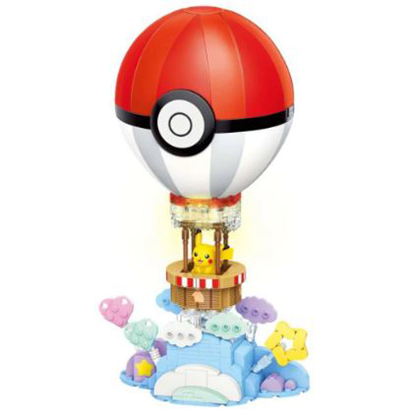 Exploding Balloon Pokemon QMAN Keeppley Pokemon Hot Air Balloon Building Block Set| Radar Toys