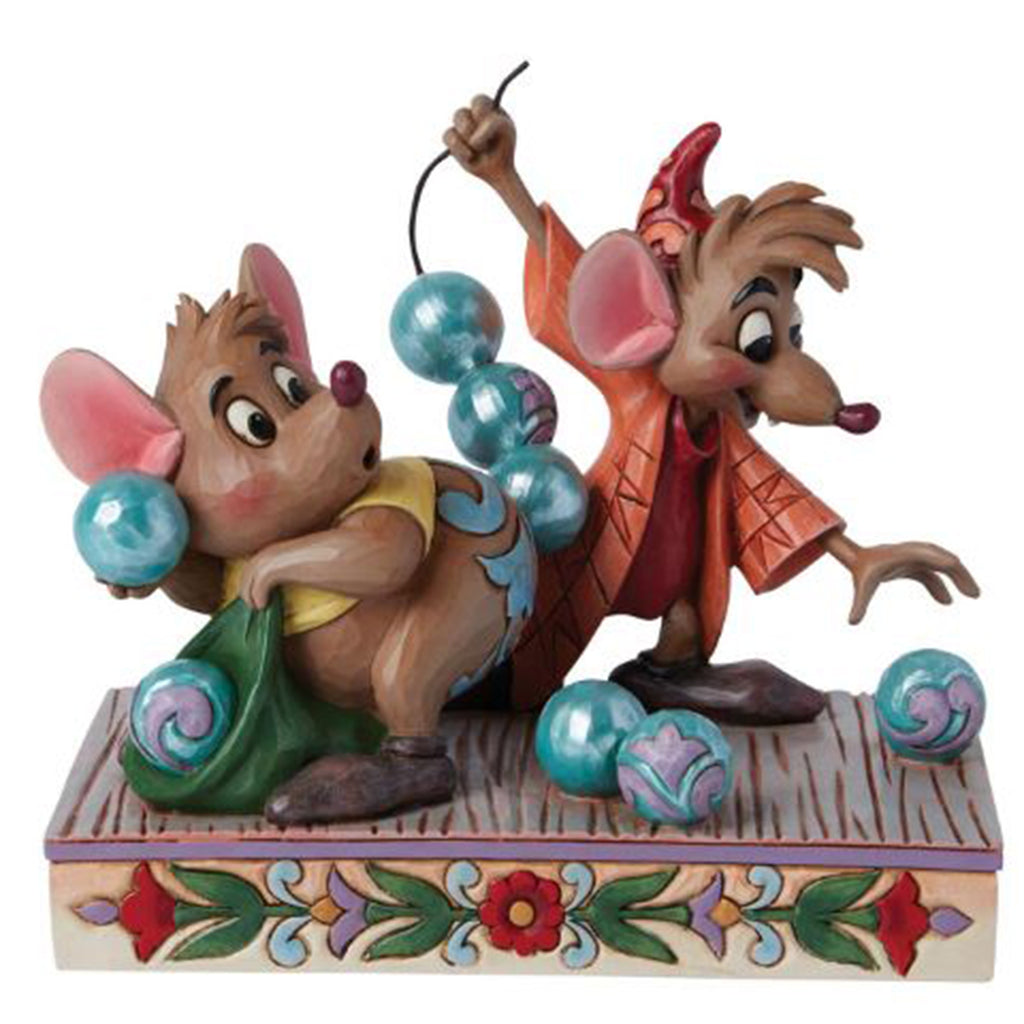 Enesco Disney Traditions Beads For Cinderelly Jaq And Gus Decorative Figure 6015020