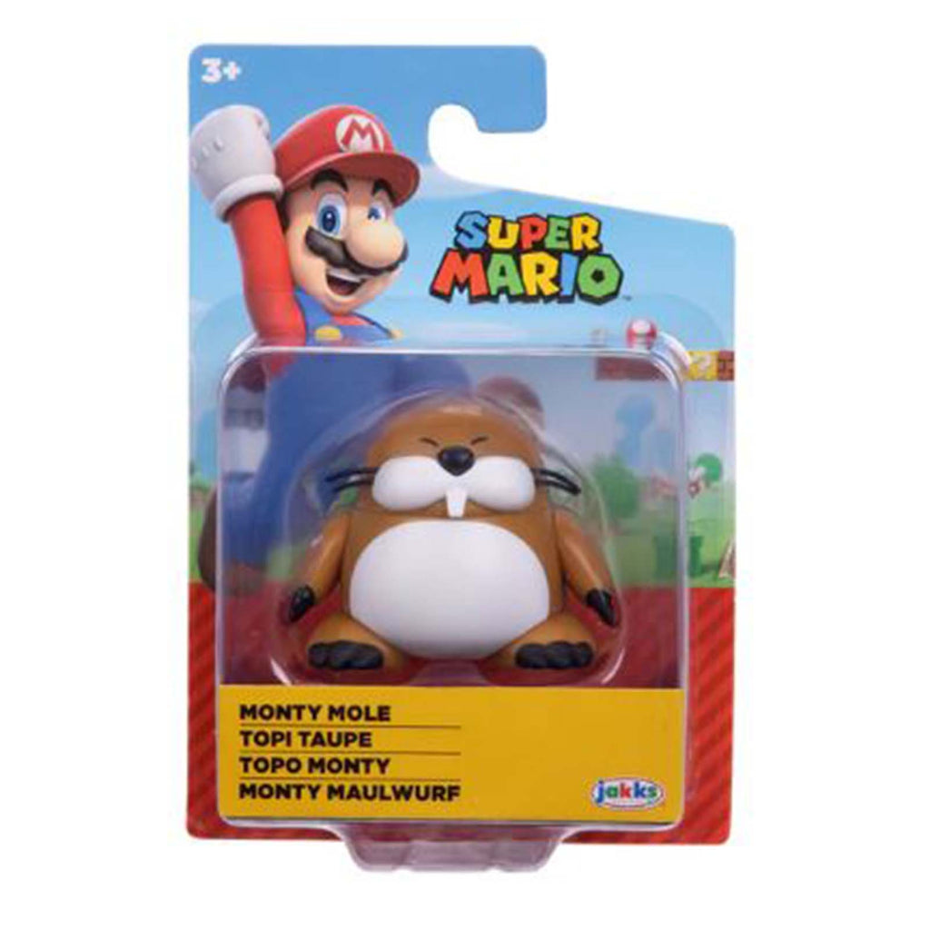 Jakks Pacific Super Mario Monty Mole Wave 48 Figure - Radar Toys