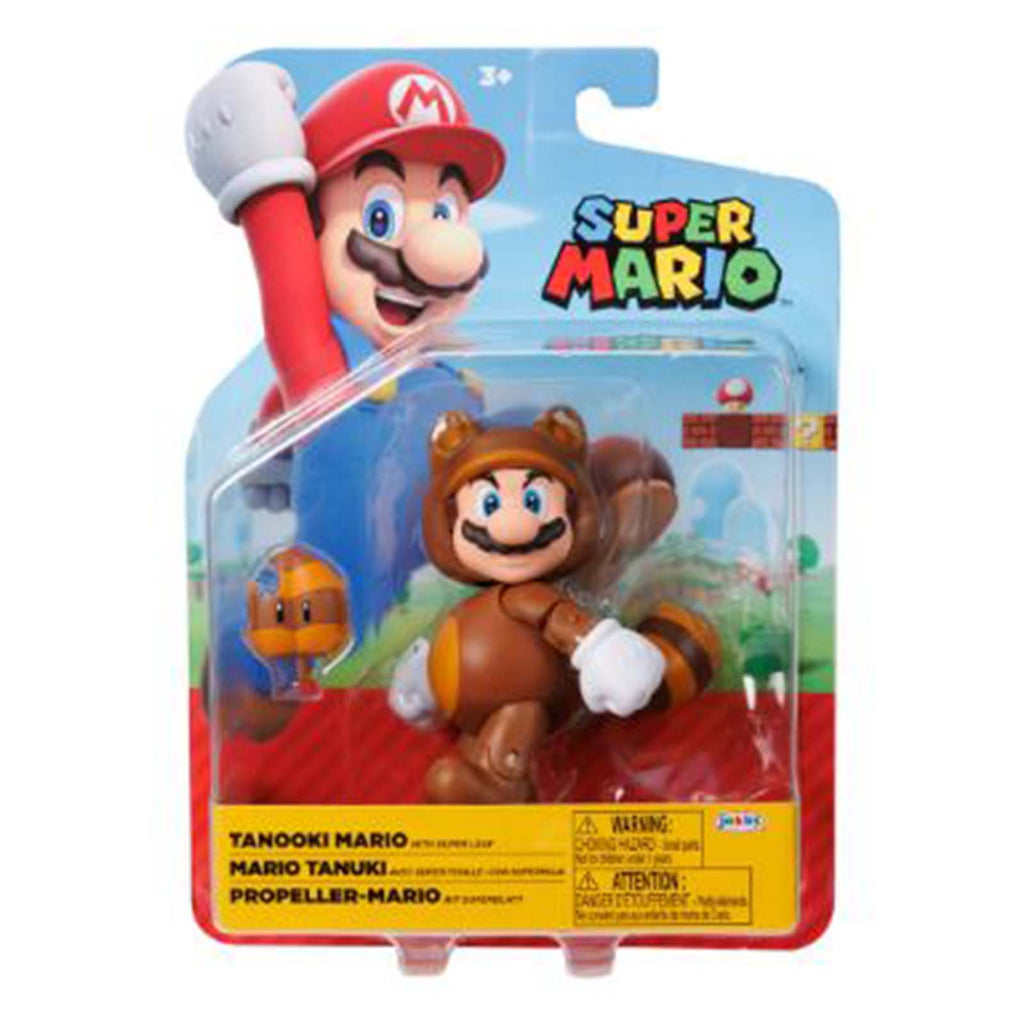 Jakks Pacific Super Mario Tanooki Mario Wave 35 Figure