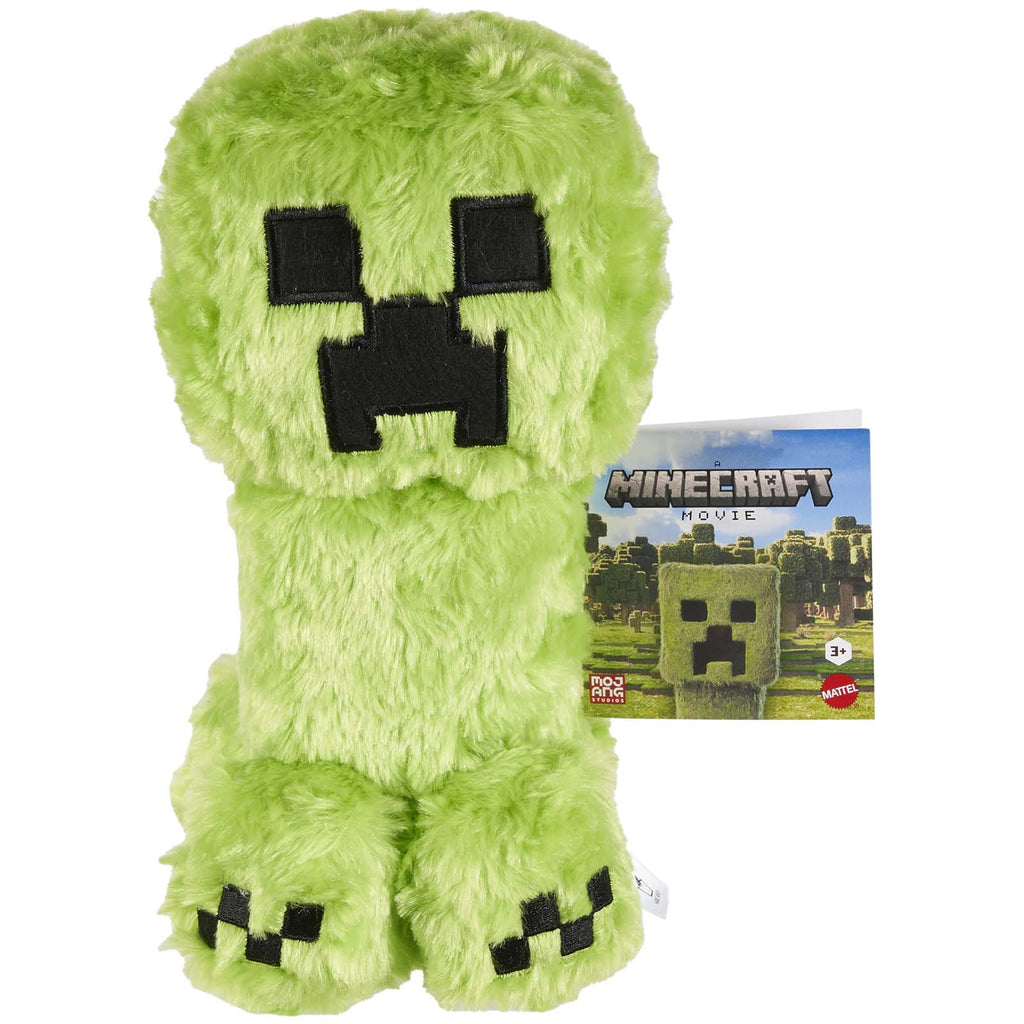Mattel Minecraft Movie Creeper 8 Inch Plush Figure - Radar Toys