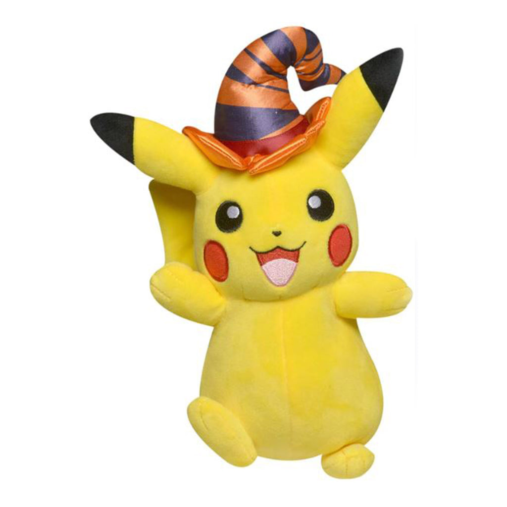 Jazwares Pokemon Halloween Pikachu With Witches Hat 8 Inch Plush Figure - Radar Toys
