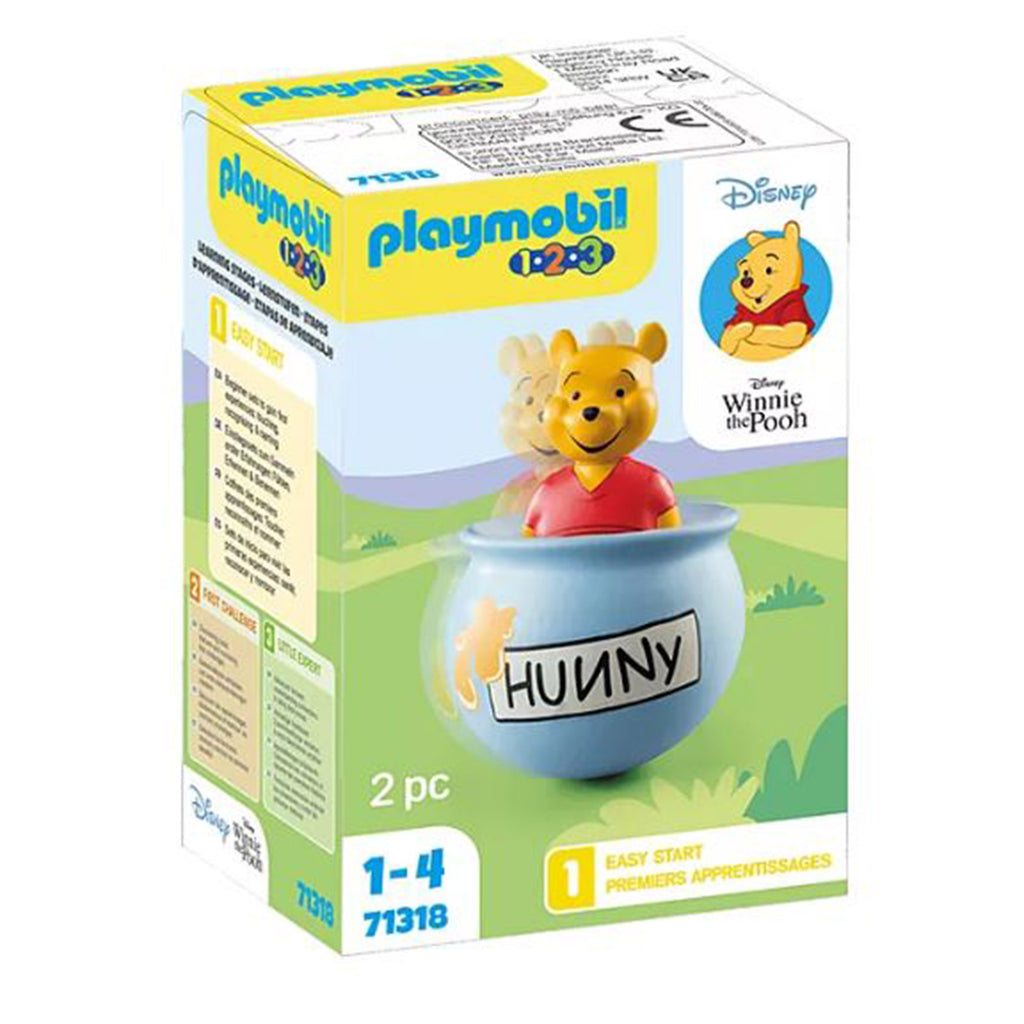 Playmobil 123 Disney Winnie The Pooh Winnie's Counter Balance Honey Pot Building Set - Radar Toys