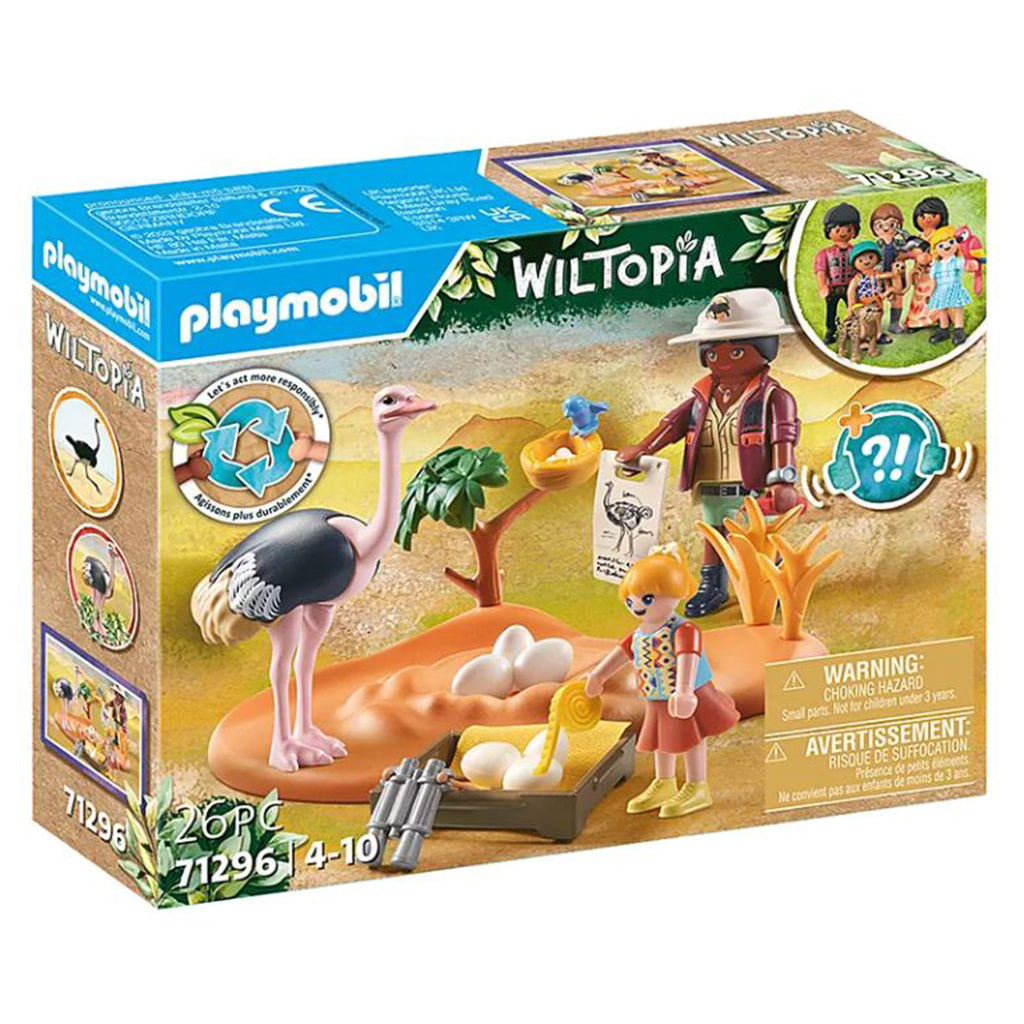 Playmobil Wiltopia Ostrich Keepers Building Set - Radar Toys