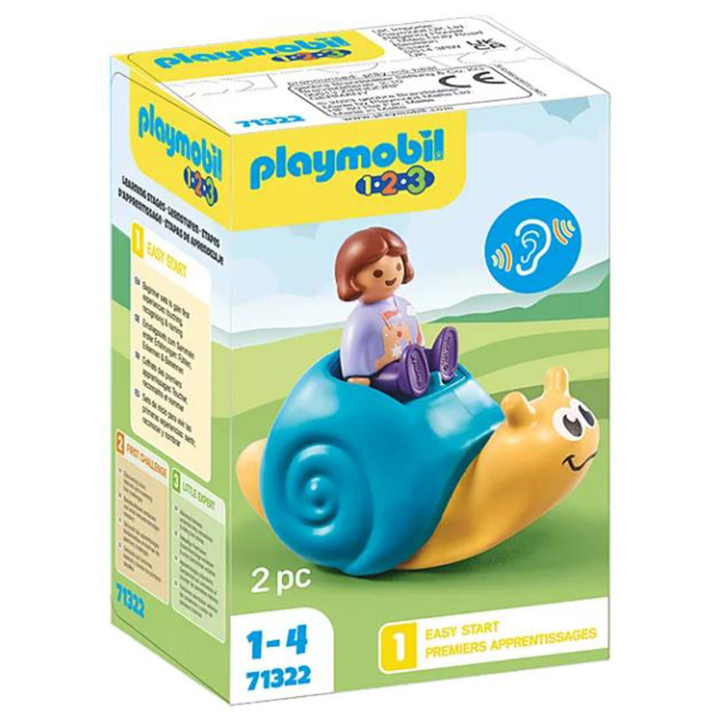 Playmobil 123 Rocking Snail With Rattle Feature Building Set - Radar Toys
