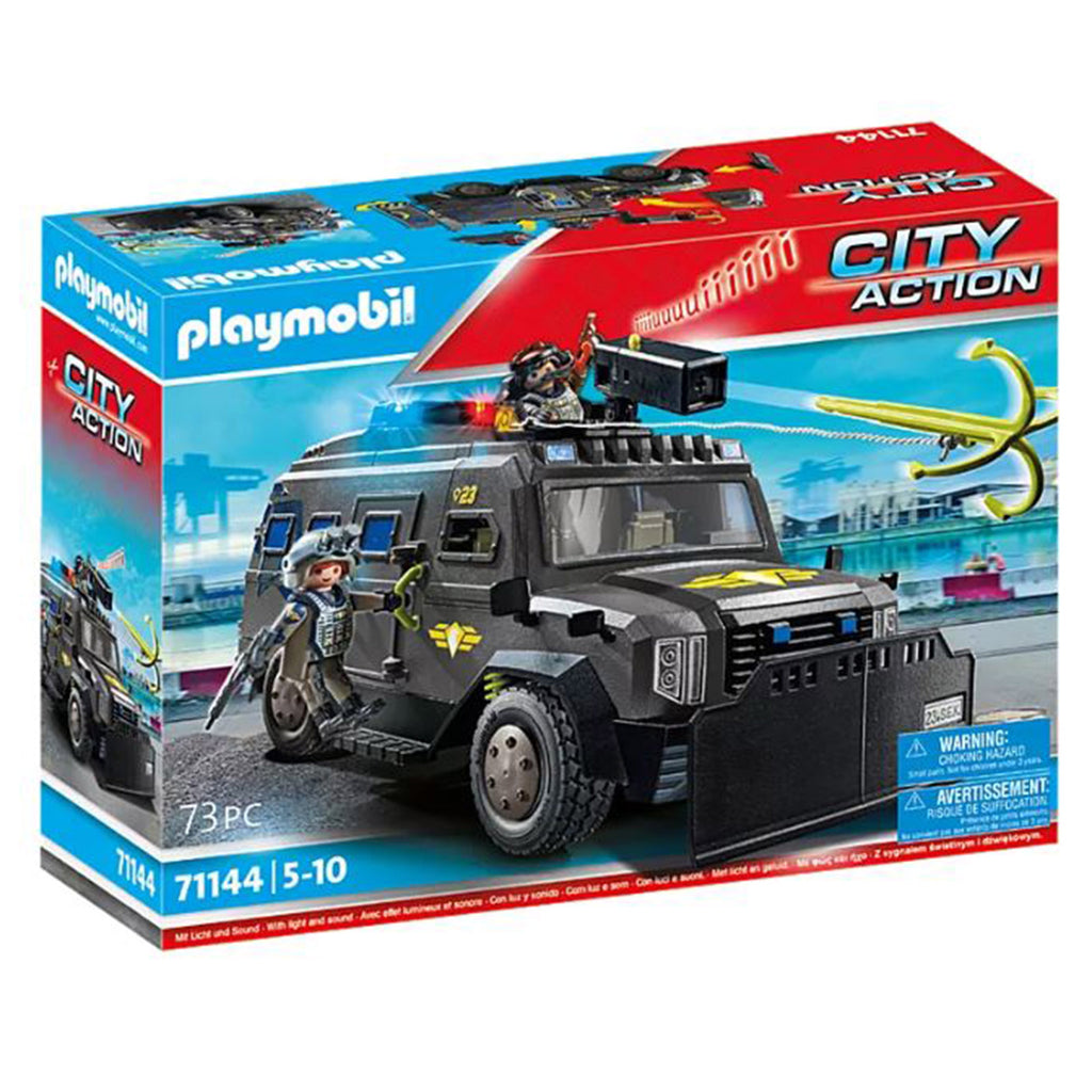 Playmobil City Action Tactical Unit All Terrain Vehicle Building Set