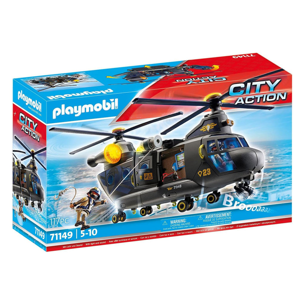 Playmobil City Action Tactical Unit Rescue Aircraft Building Set