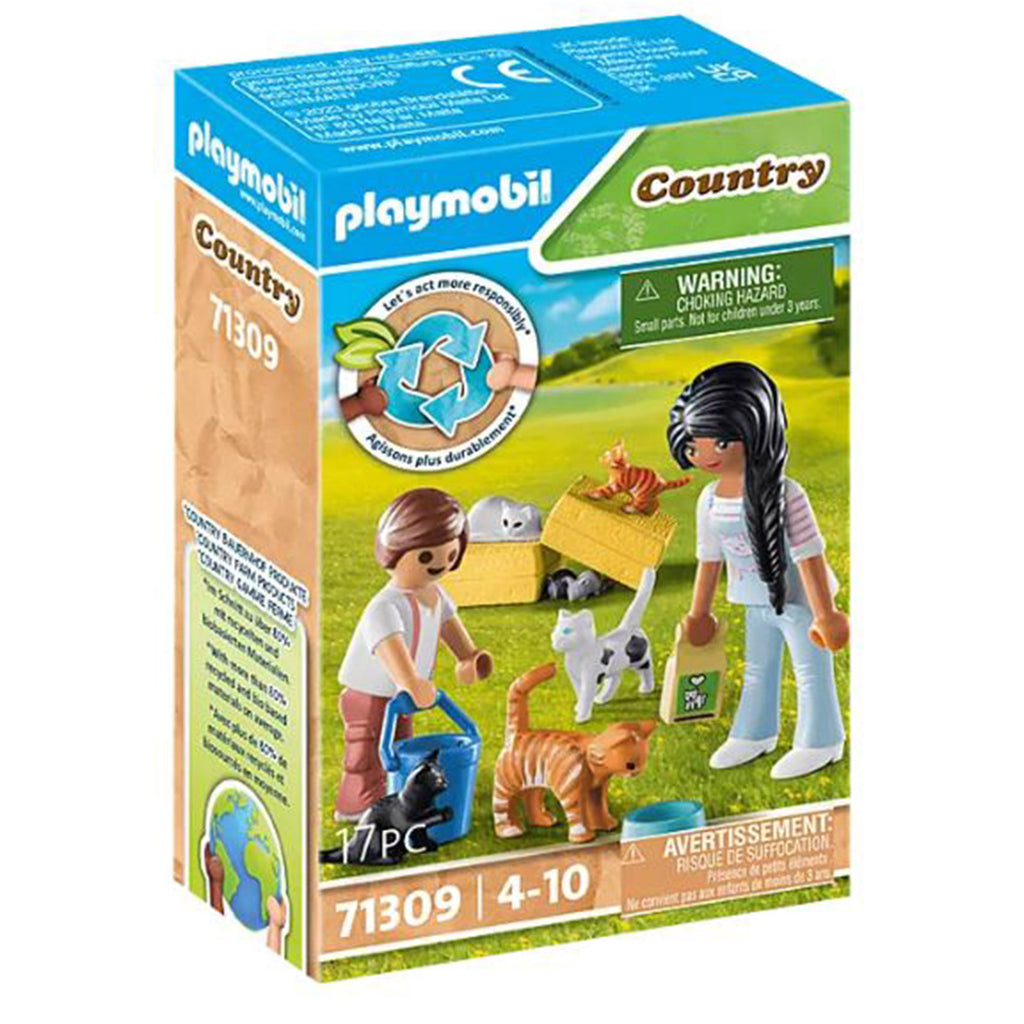 Playmobil Country Cat Family Building Set - Radar Toys