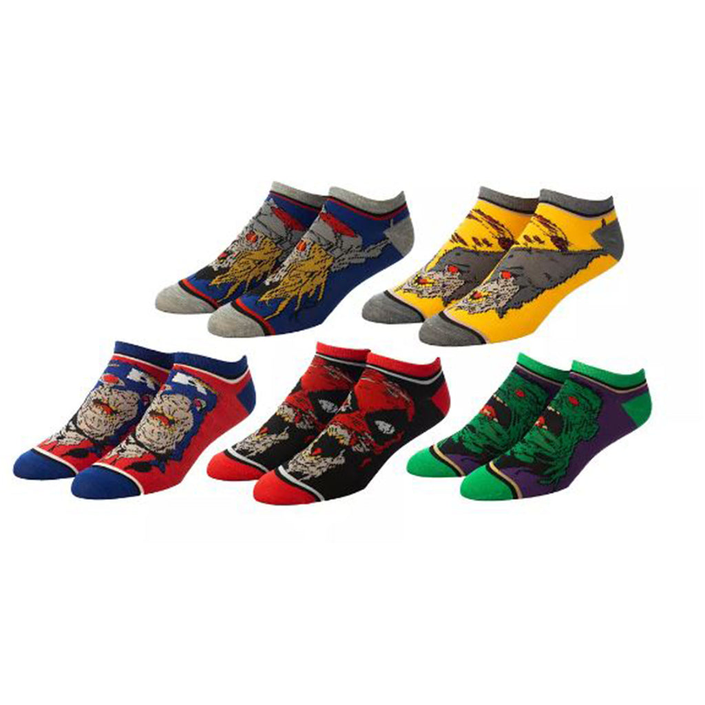Bioworld Marvel Zombies Mix And Match 5 Pair Ankle Socks