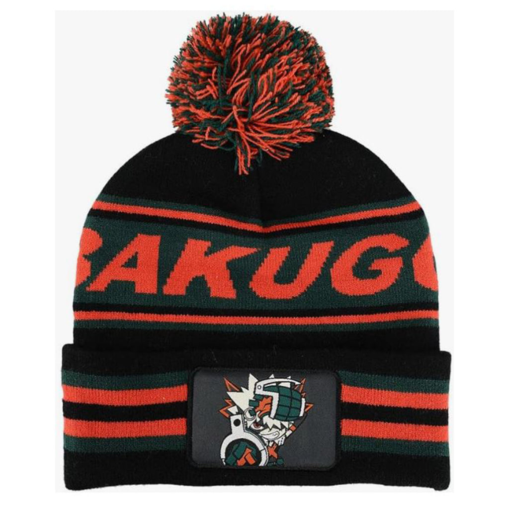 Bioworld My Hero Academia Bakugo Black And Red Beanie
