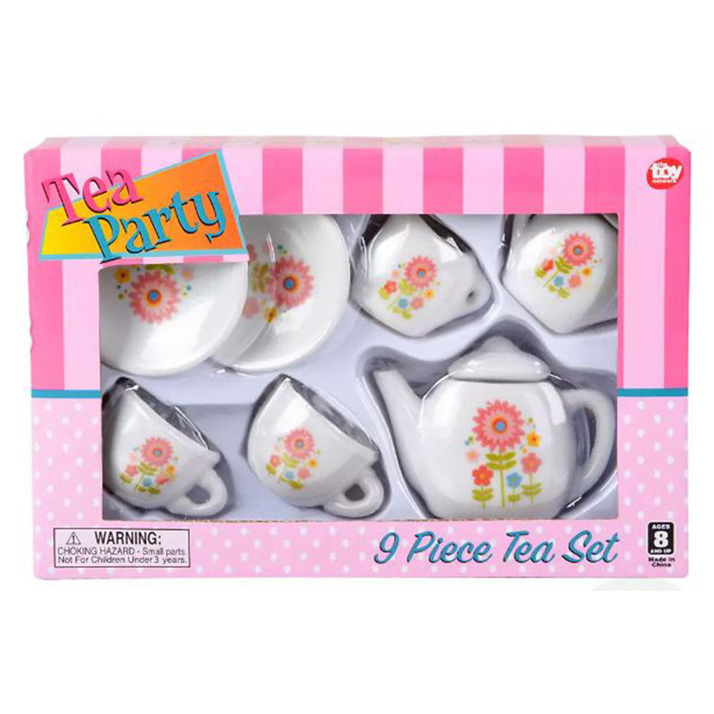 Tea Party Mini Porcelain 9 Piece Tea Set