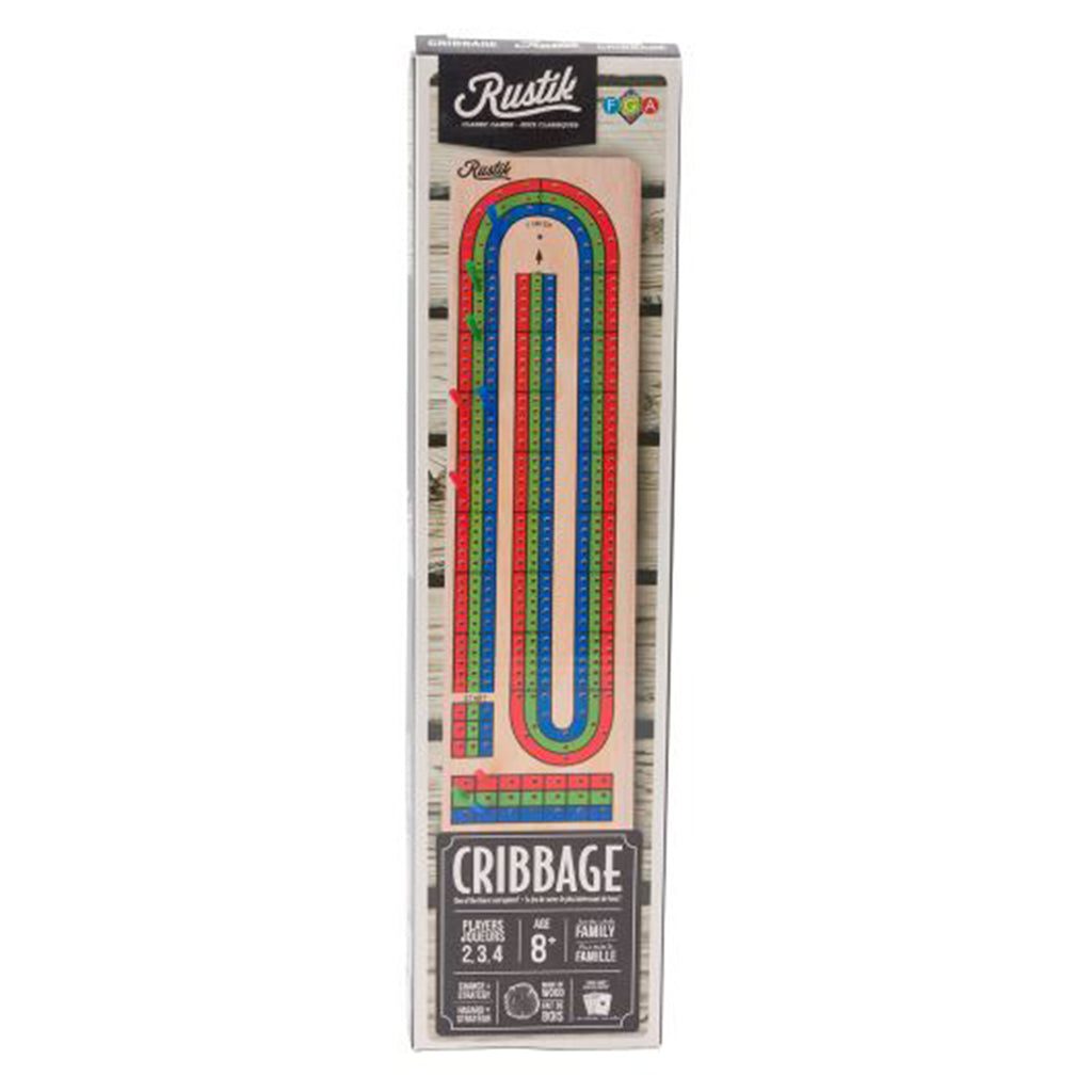 Family Games America Rustik Cribbage Board Game - Radar Toys