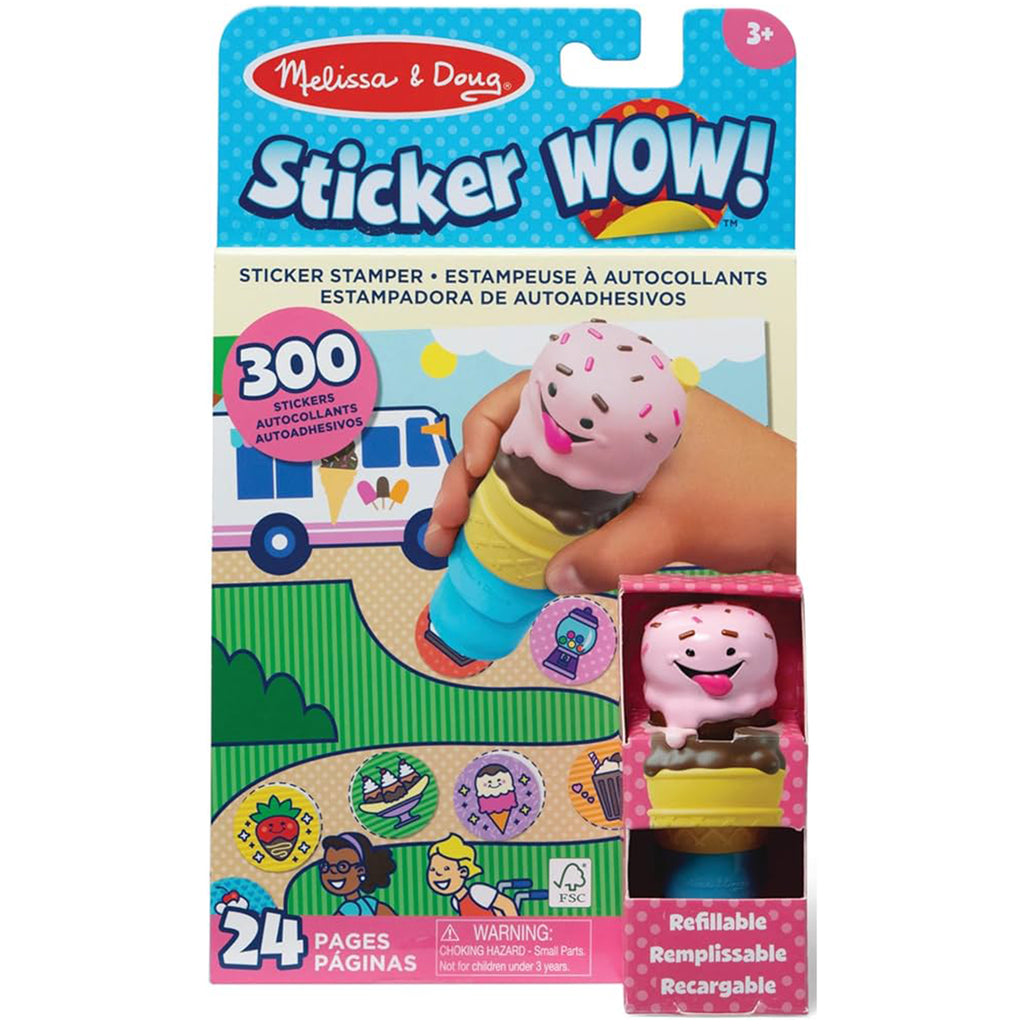 Melissa And Doug Sticker WOW! Ice Cream Activity Pad - Radar Toys