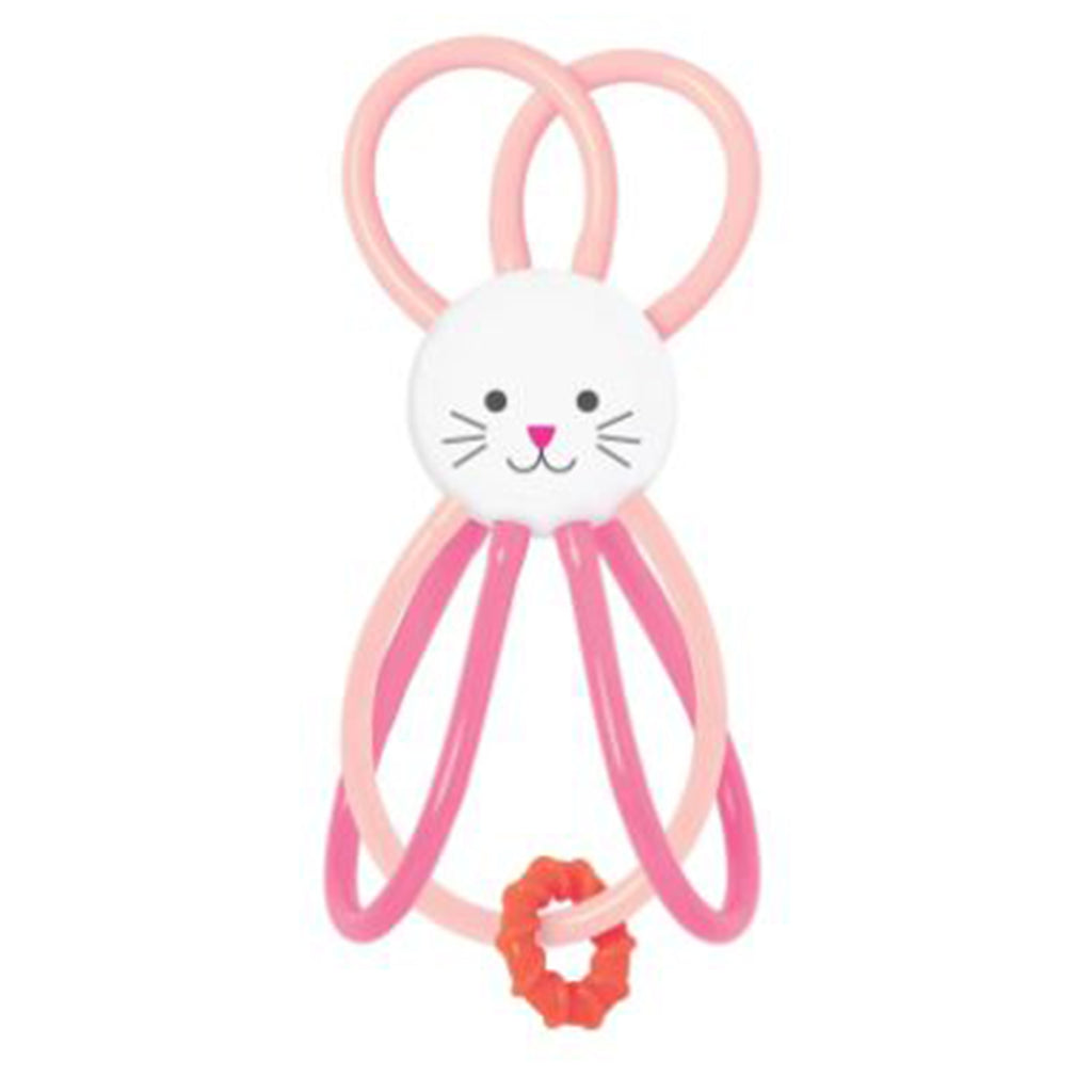 Manhattan Toy Zoo Winkel Bunny Pink Rattle Activity Toy - Radar Toys