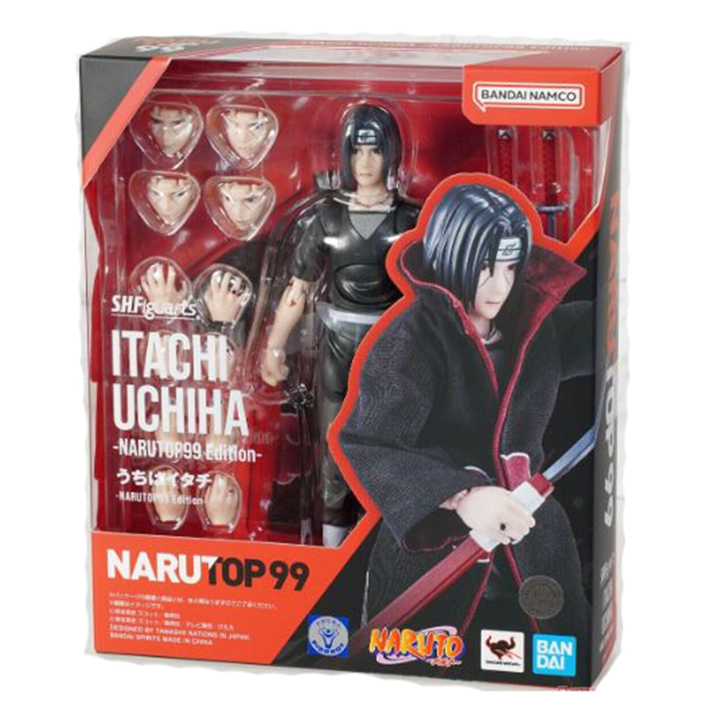 Bandai Naruto Shippuden SHFiguarts Narutop99 Edition Itachi Uchiha Action Figure