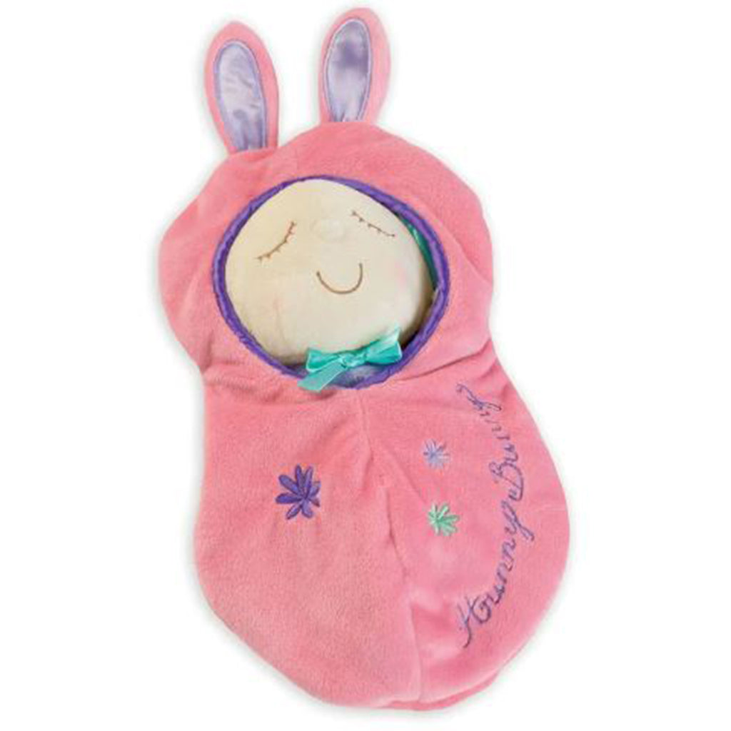 Manhattan Toys Snuggle Pods Hunny Bunny Peach 10 Inch Plush Figure