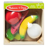 Melissa And Doug Wooden Food Groups Fruit And Vegetables Plat Set - Radar Toys