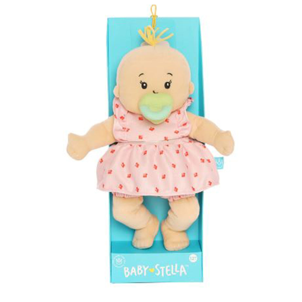 Manhattan Toys Baby Stella Peach With Blonde Hair 11 Inch Plush Doll