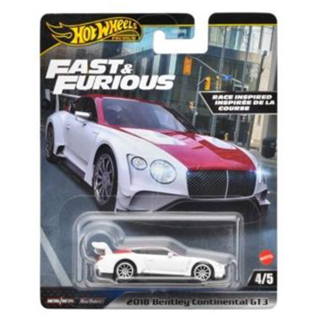 Mattel Hot Wheels Premium Fast And The Furious 2018 Bentley Continental GT3 Diecast Vehicle
