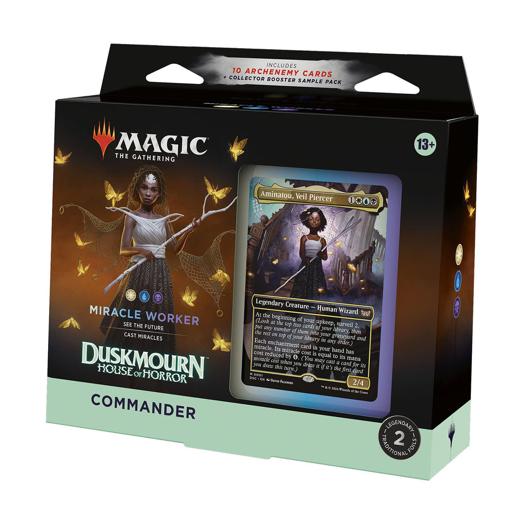Magic The Gathering Dusk Mourn House Of Horror Miracle Worker Commander Deck