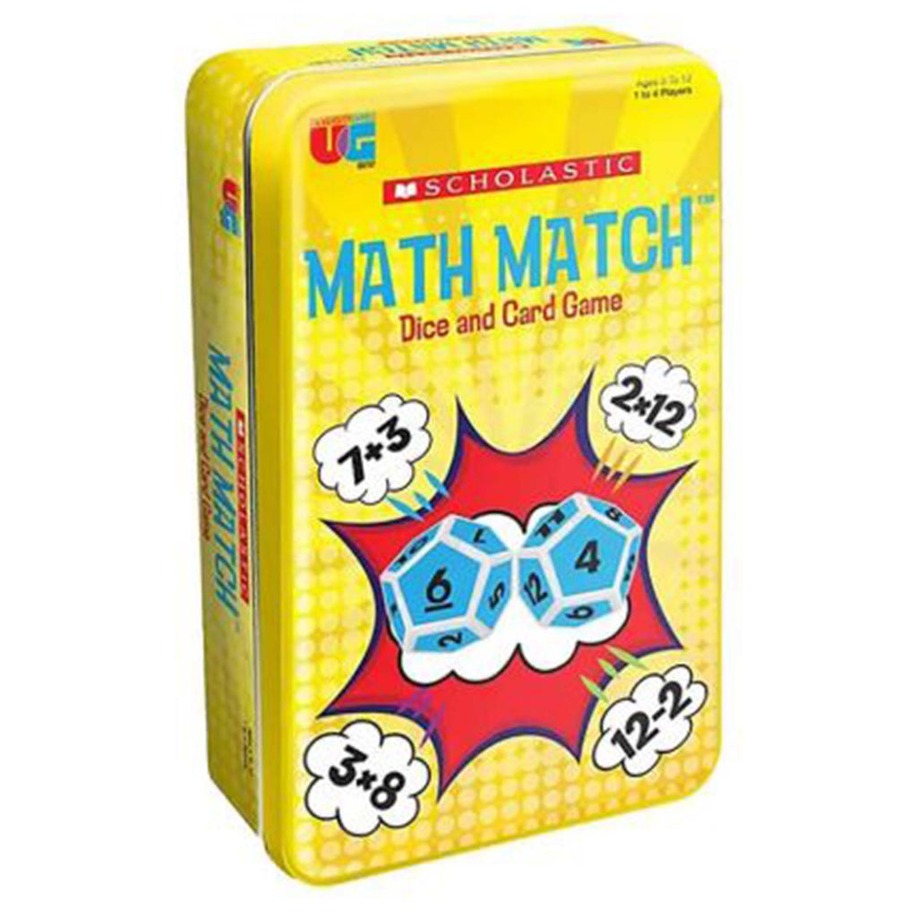University Games Scholastic Math Match Tin Game
