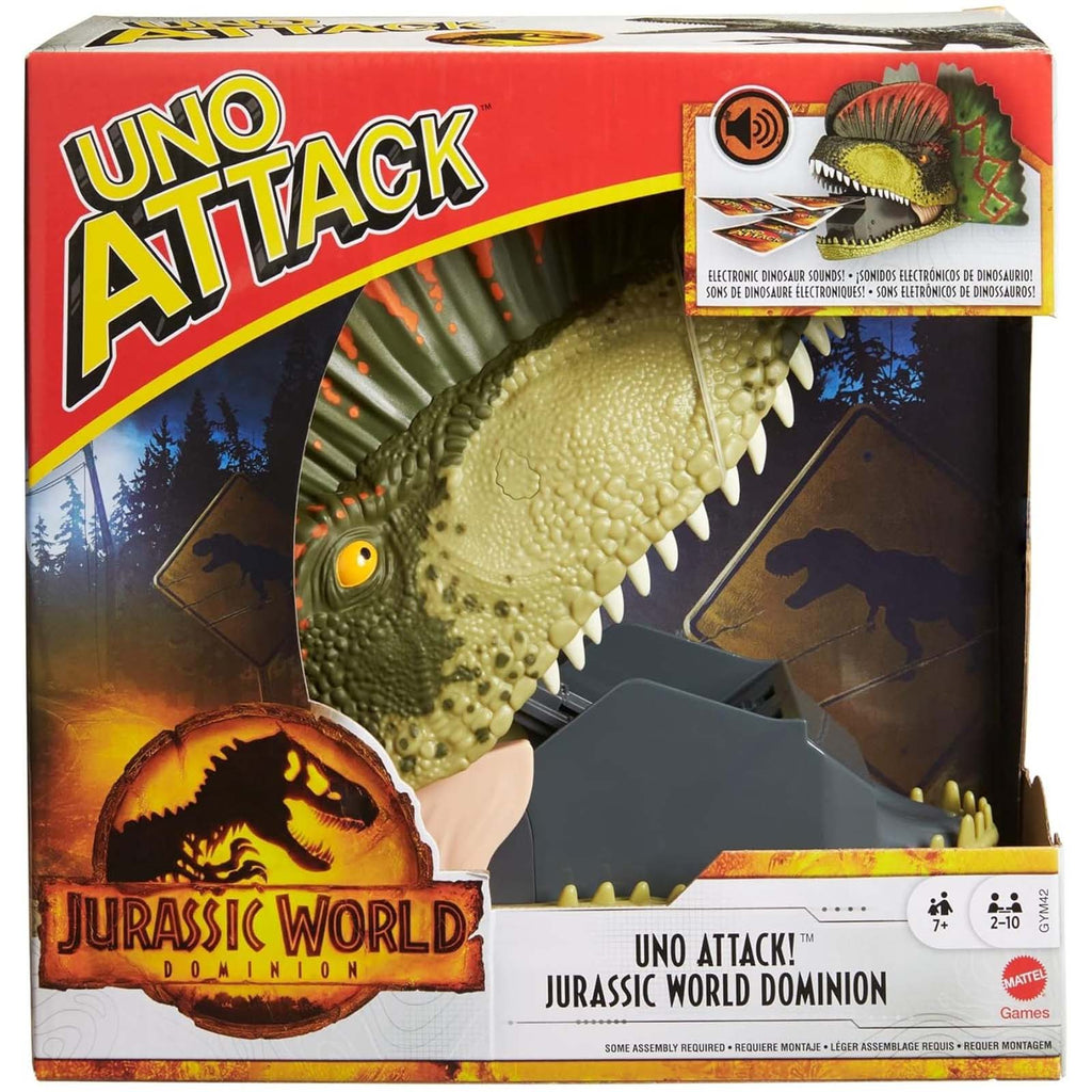 Mattel Uno Attack Jurassic World Dominion