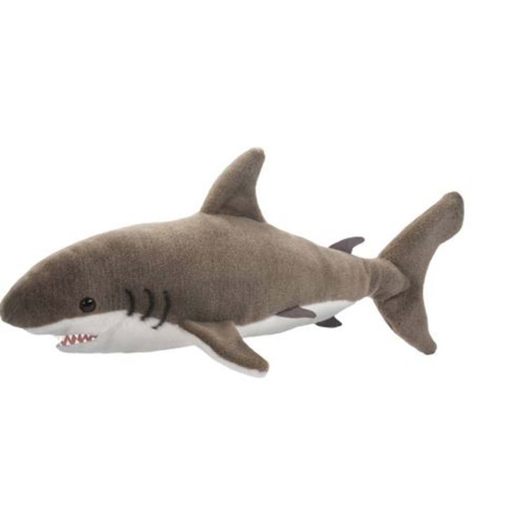 Douglas Fin Great White Shark 21 Inch Plush Figure - Radar Toys