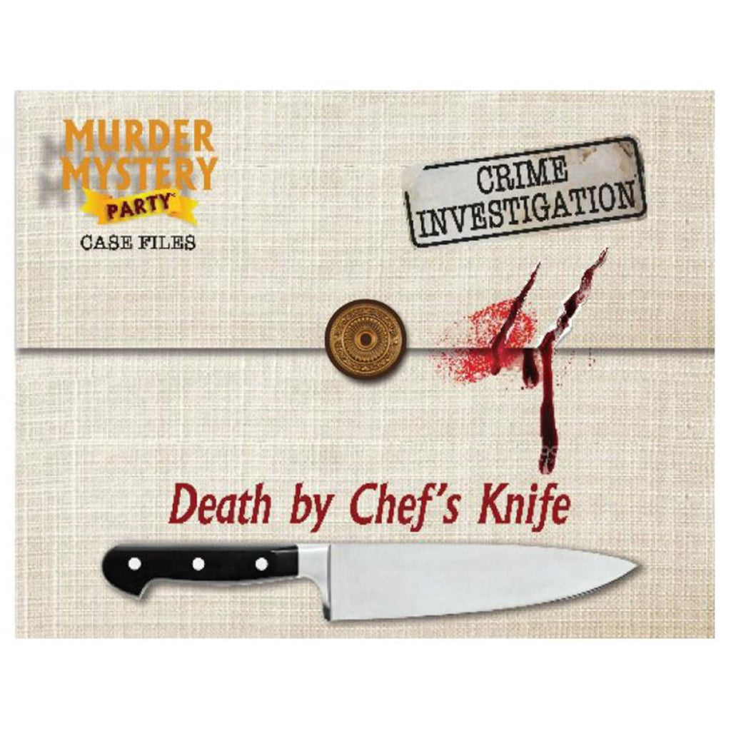 University Games Murder Mystery Party Case Files: Death by Chef's Knife Game