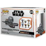 Funko Star Wars POP Rides The Mandalorian In N-1 Starfighter With R5-D4 Figure Set - Radar Toys