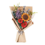 Robotime Rowood Romantic Flower Meanings Flower Bouquet Wooden Model Kit - Radar Toys