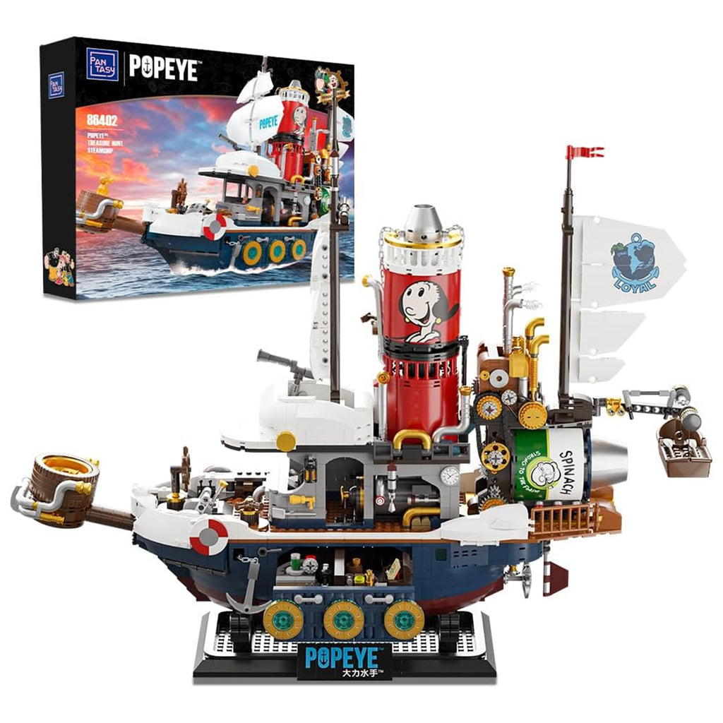 Pantasy Tezuka Productions Popeye Treasure Hunt Steamship Building Set