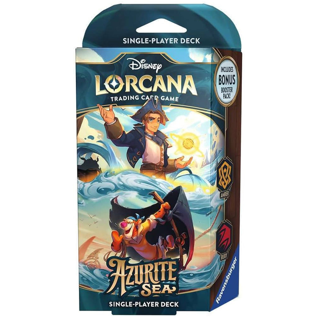 Ravensburger Disney Lorcana Azurite Sea Amber Ruby Single Player Deck