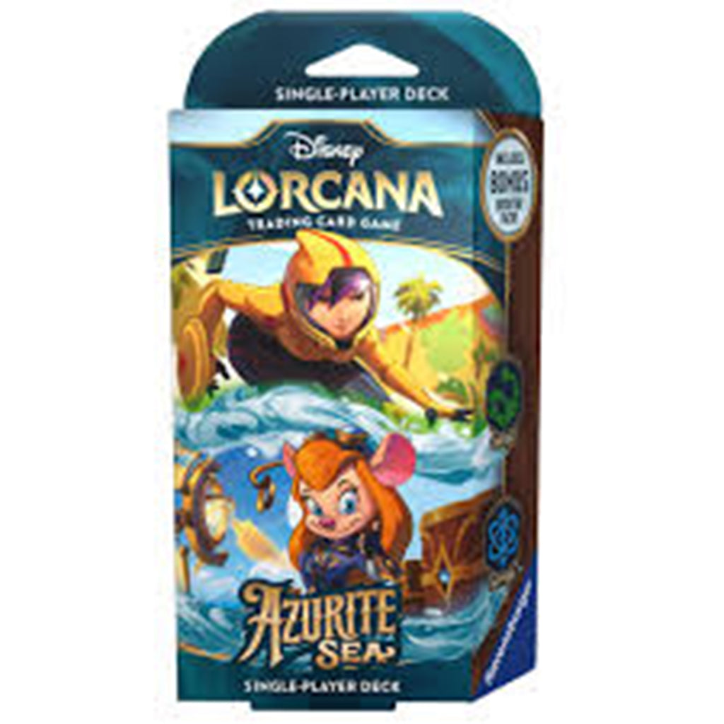 Ravensburger Disney Lorcana Azurite Sea Emerald Sapphire Single Player Deck