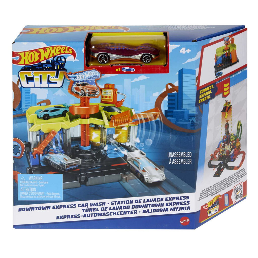 Mattel Hot Wheels City Downtown Express Car Wash Set - Radar Toys