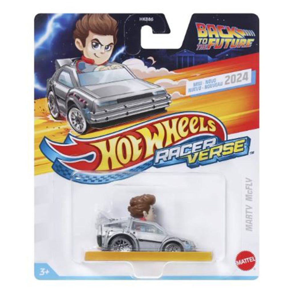 Mattel Hot Wheels Racer Verse Back To The Future Marty McFly Diecast Vehicle