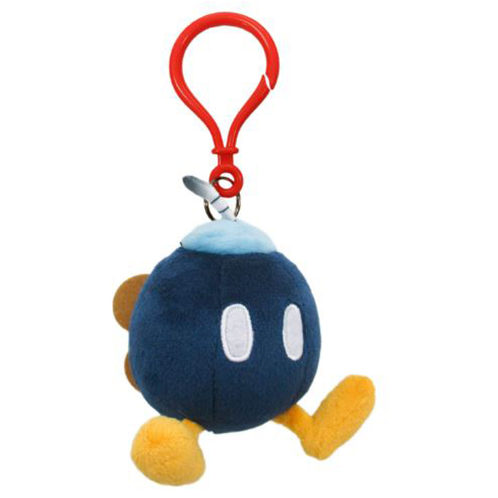 Little Buddy Nintendo Mario Bob-Omb 4 Inch Plush Bag Clip