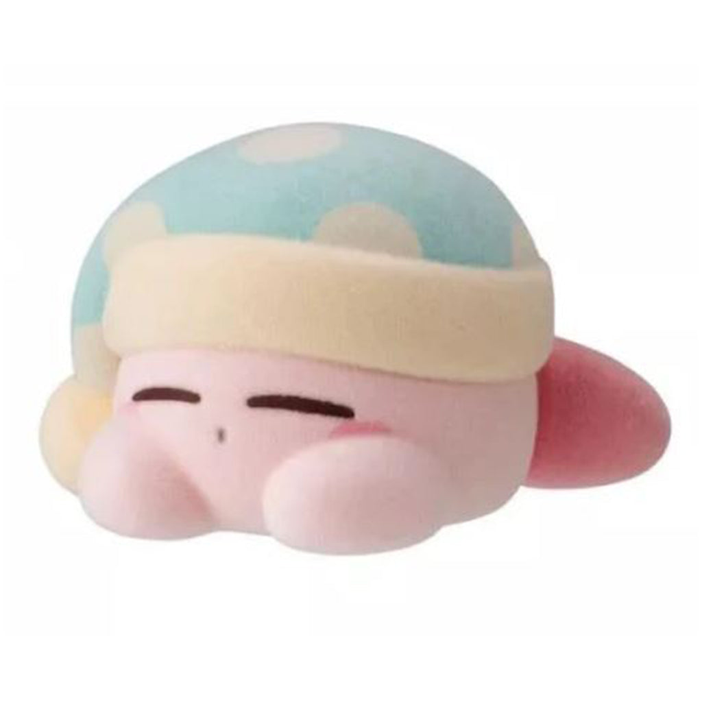 Bandai Shokugan PuPuPu Kirby Sleeping Flocked Doll Mini Figure