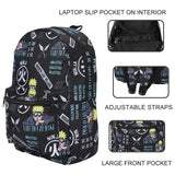 Bioworld Naruto All Over Print Ninjutsu Backpack - Radar Toys