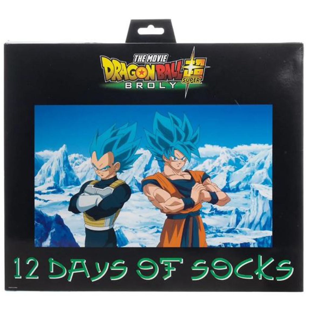 Bioworld Dragon Ball Super Broly 12 Days Of Socks Set - Radar Toys