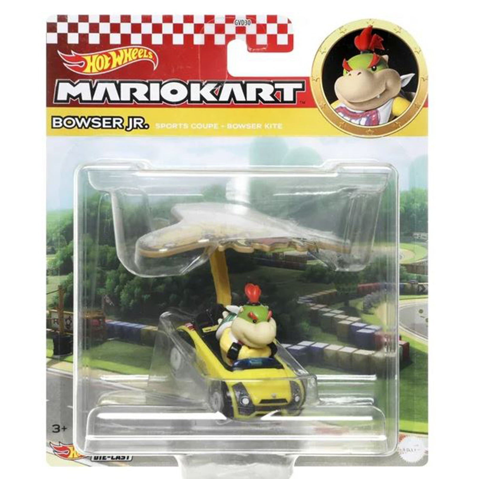 Mattel Hot Wheels Mario Kart Bowser Jr Sports Coupe Kart Radar Toys