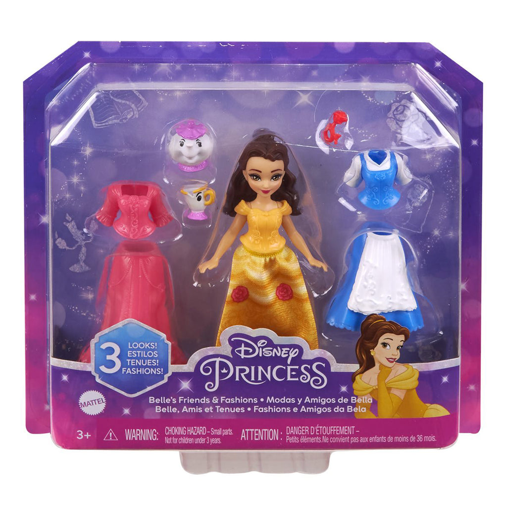 Mattel Disney Princess Belle's Friends And Fashions Set