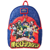 Loungefly My Hero Academia Group Debossed Logo Mini Backpack - Radar Toys