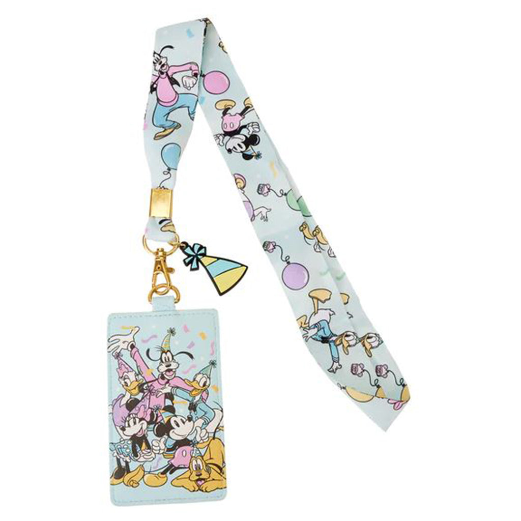 Loungefly Disney Mickey Mouse And Friends Birthday Celebration Lanyard