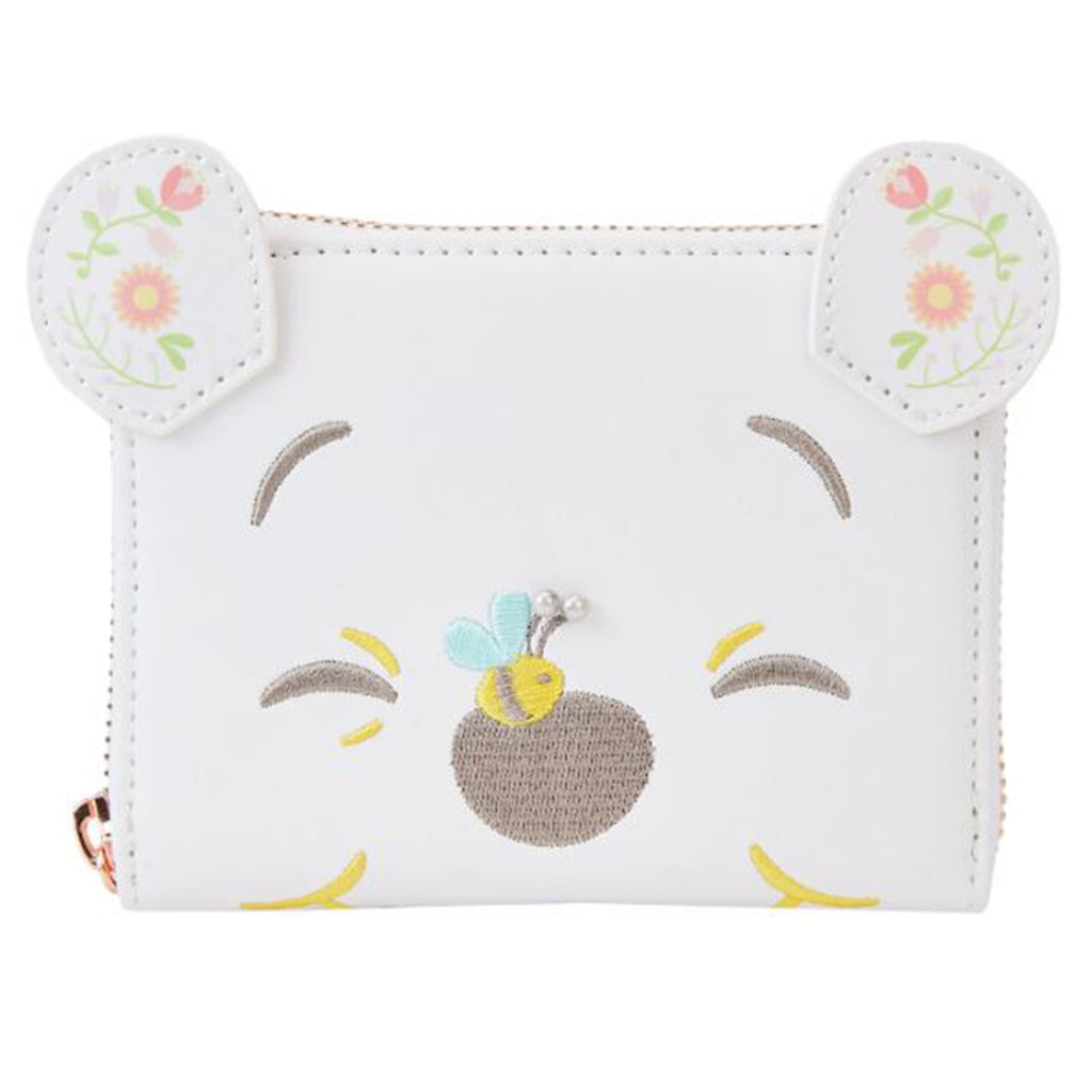 Loungefly Disney Winnie The Pooh Cosplay Folk Floral Zip Around Wallet